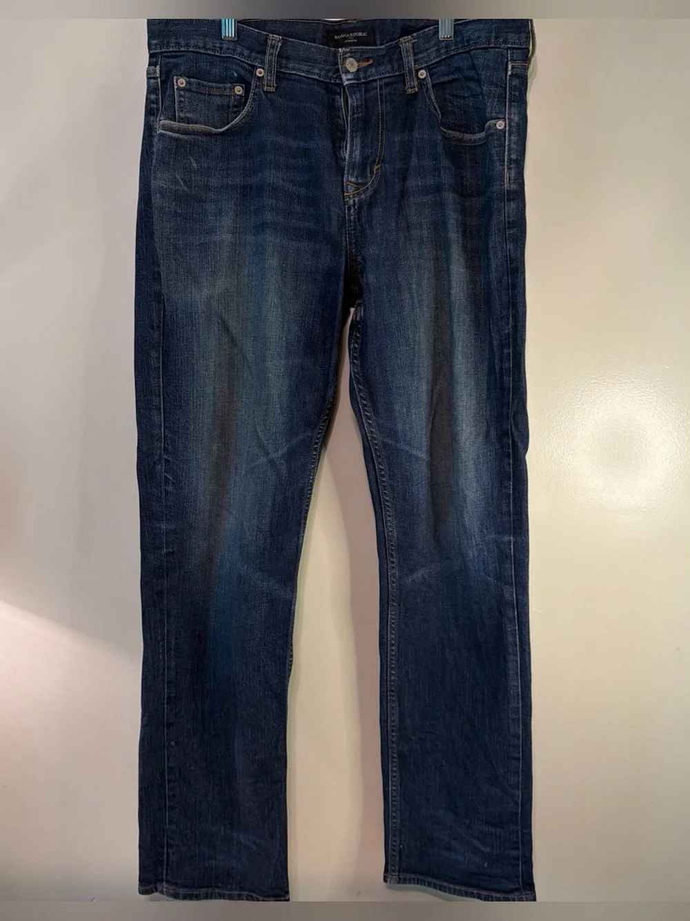 Banana Republic Athletic Fit Jeans Mens 34x34 Blue Denim Stretch Cotton